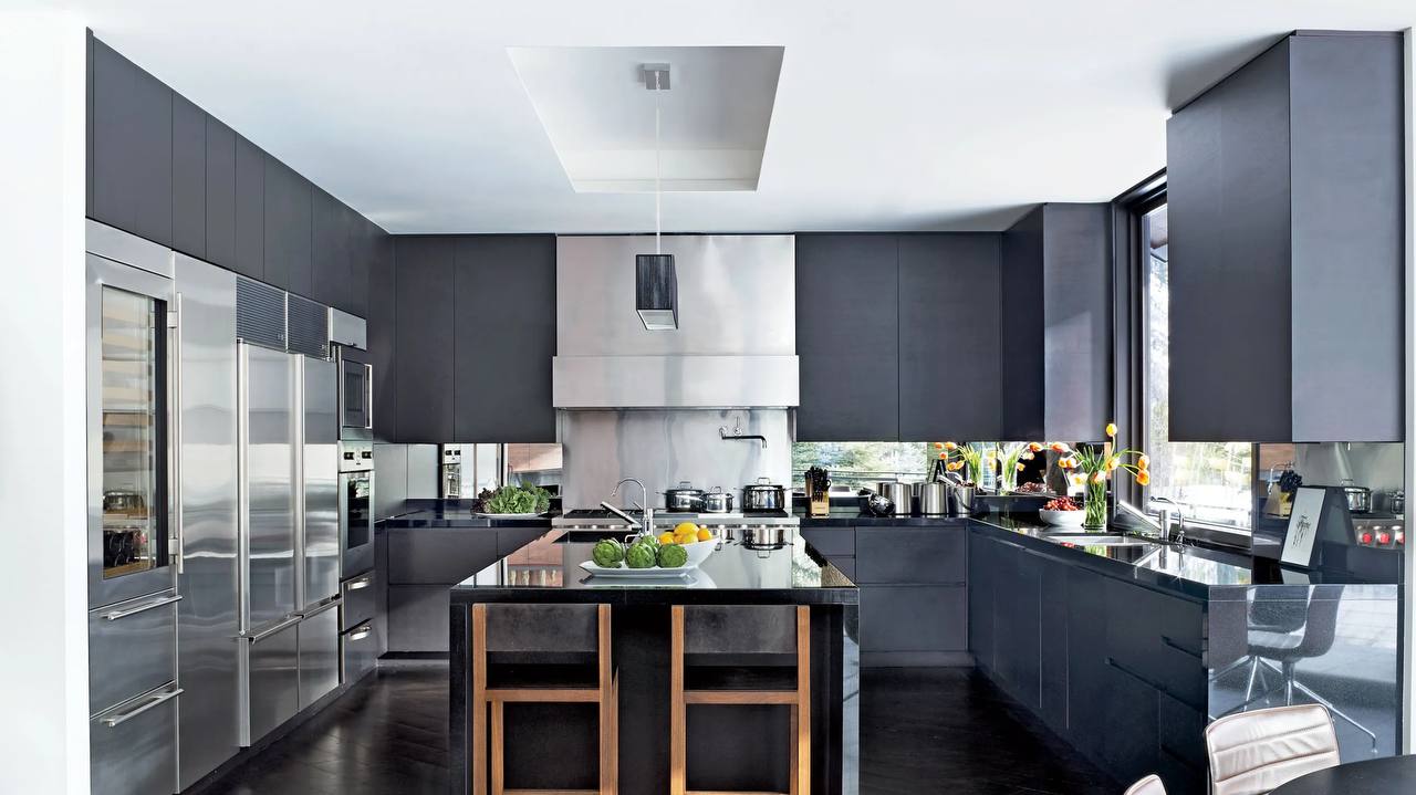 After renovation kitchen cleaning.